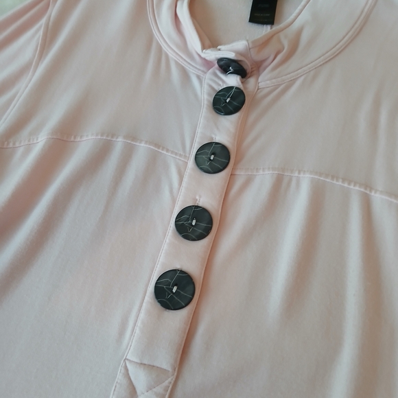 Ali Miles 3/4 sleeve top; soft pink; size xl - Picture 5 of 9